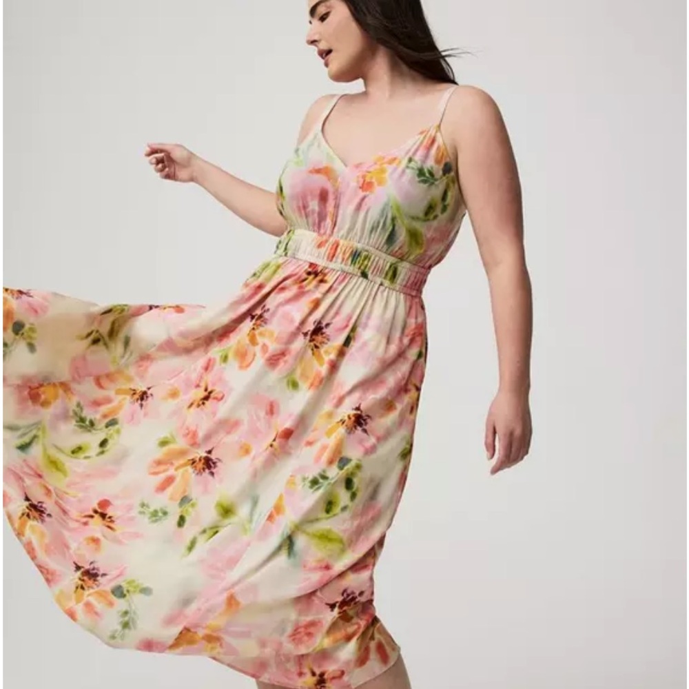 Torrid dress Multicolor Floral Midi Dress with tags unworn